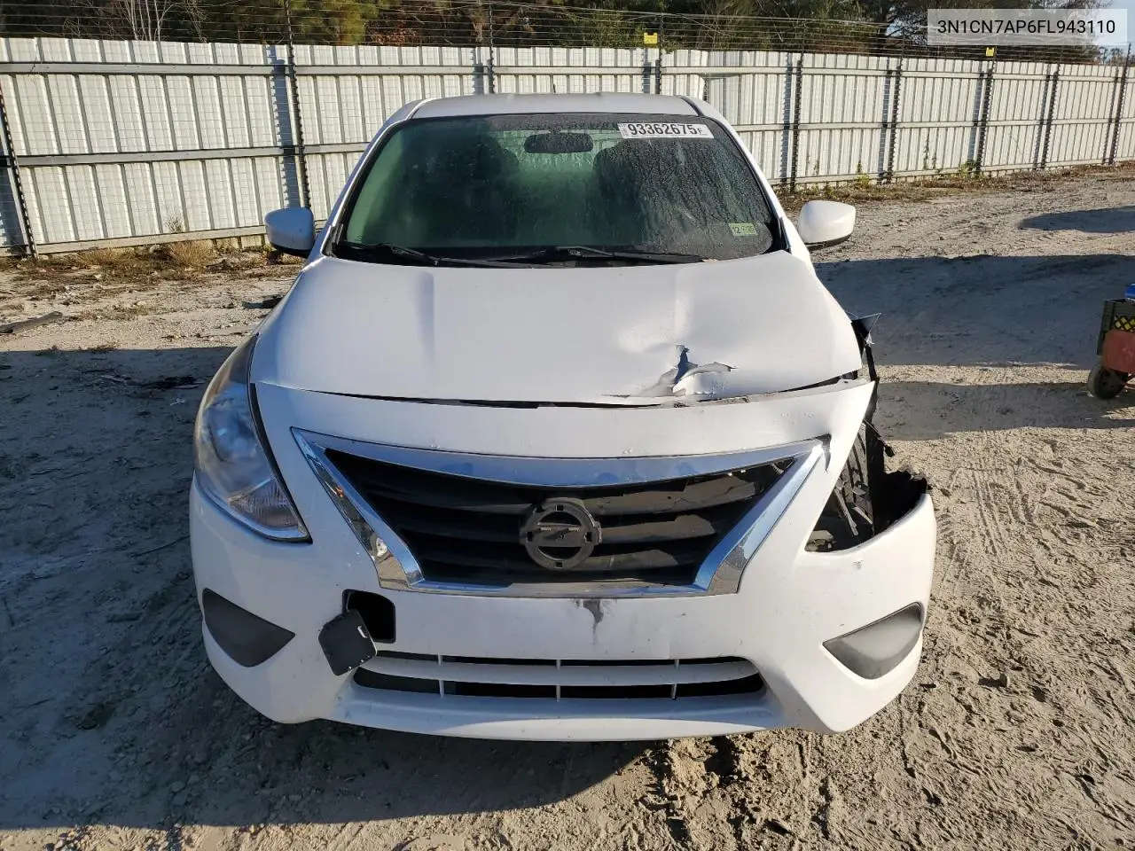 3N1CN7AP6FL943110 2015 Nissan Versa S