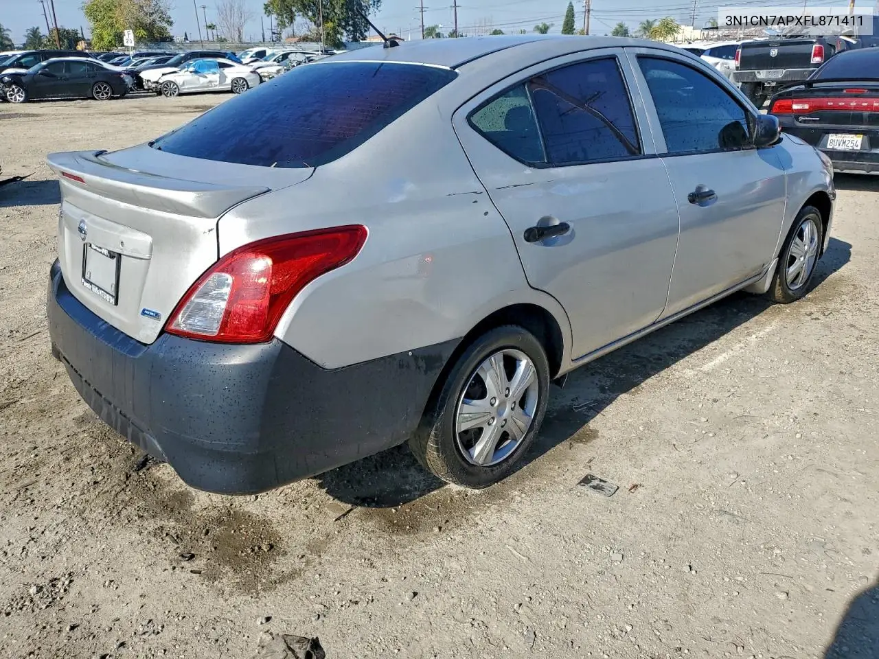 3N1CN7APXFL871411 2015 Nissan Versa S