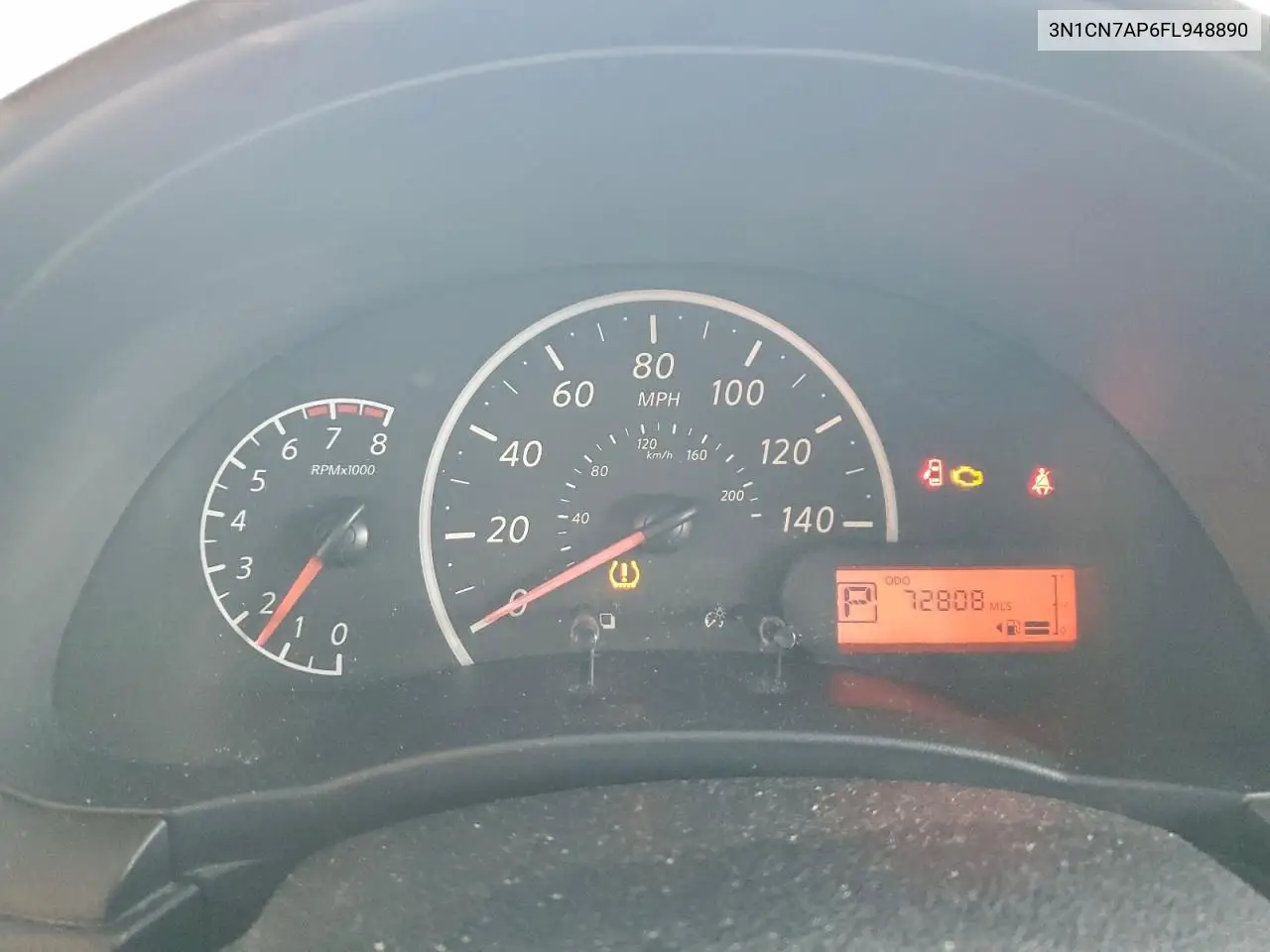 3N1CN7AP6FL948890 2015 Nissan Versa S