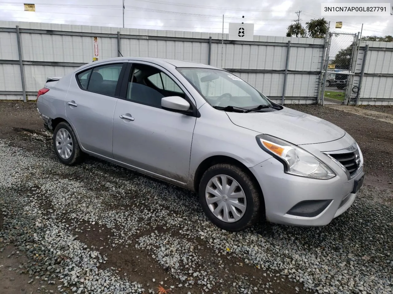 2016 Nissan Versa S VIN: 3N1CN7AP0GL827791 Lot: 43485884