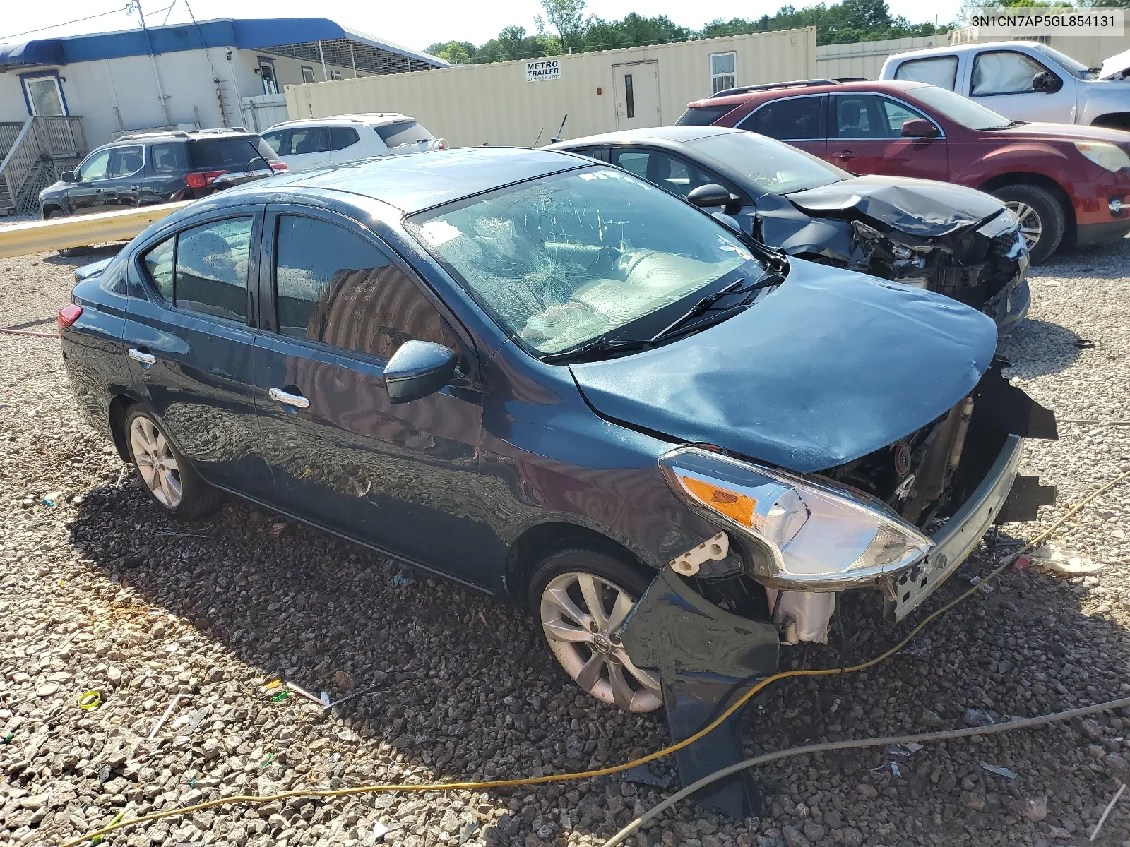 2016 Nissan Versa S VIN: 3N1CN7AP5GL854131 Lot: 53076254