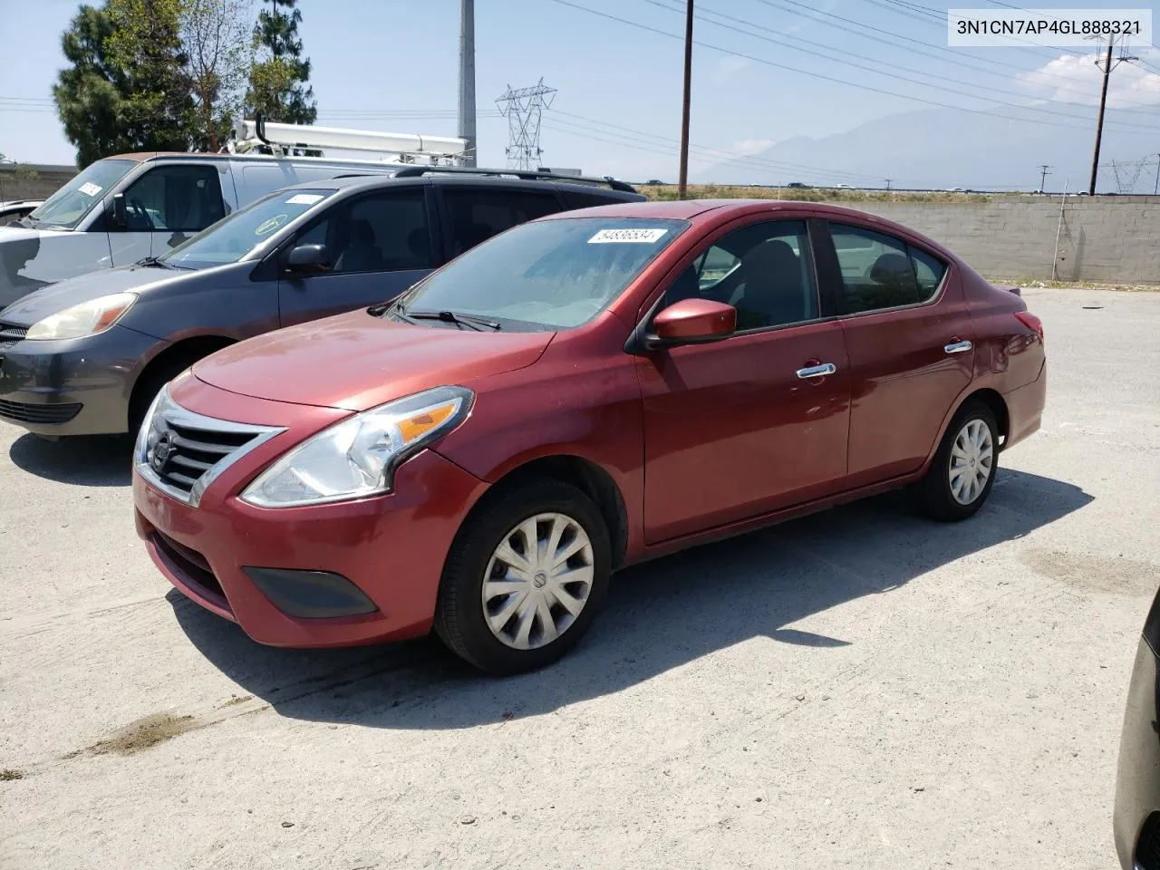 3N1CN7AP4GL888321 2016 Nissan Versa S