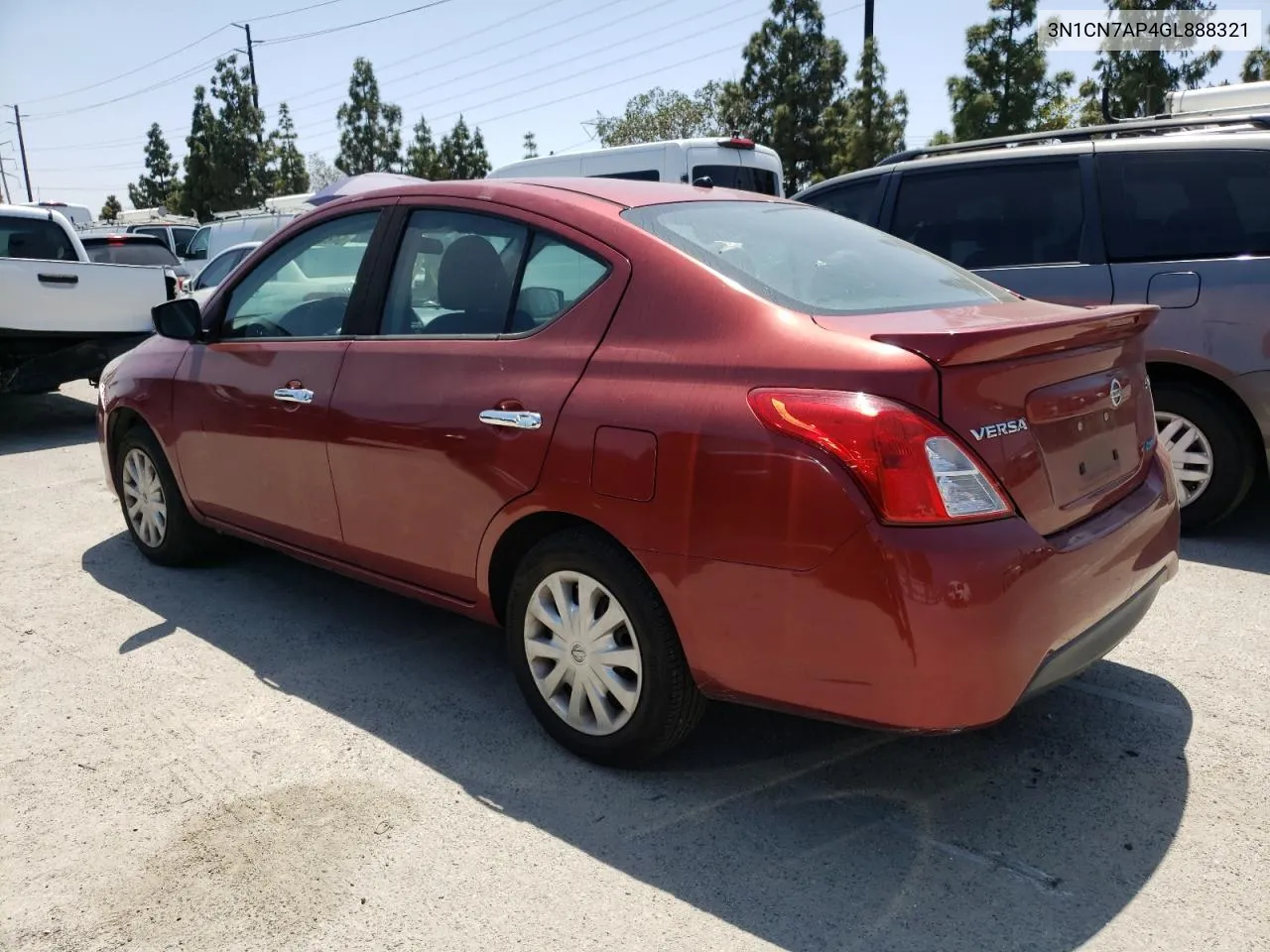 2016 Nissan Versa S VIN: 3N1CN7AP4GL888321 Lot: 54836534