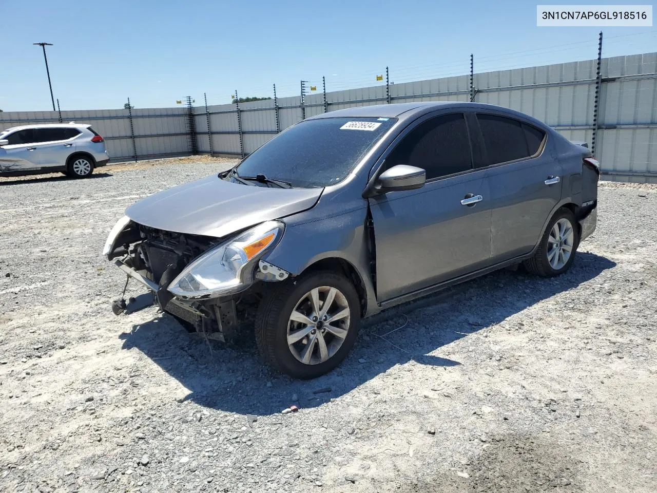 2016 Nissan Versa S VIN: 3N1CN7AP6GL918516 Lot: 56628934