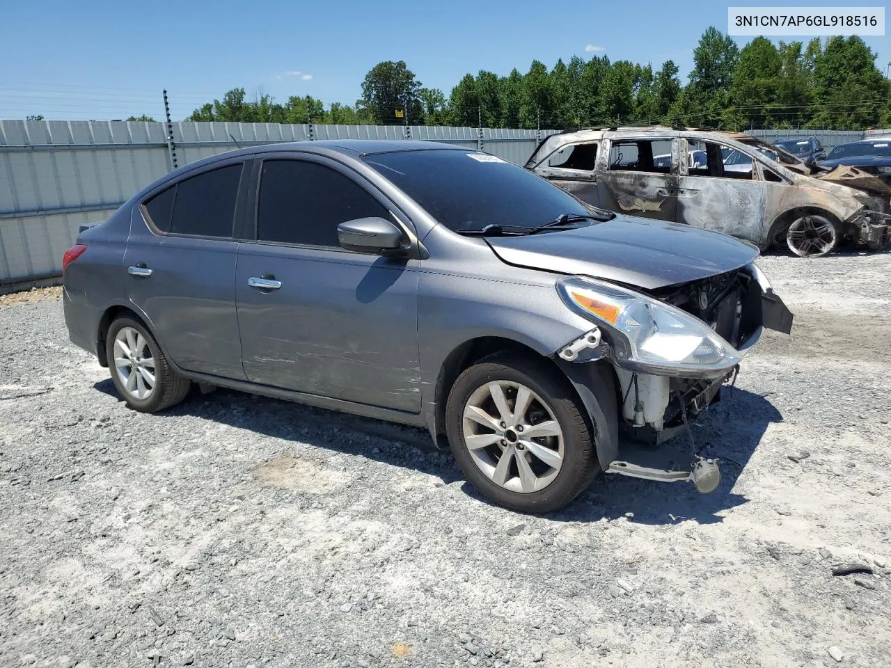 2016 Nissan Versa S VIN: 3N1CN7AP6GL918516 Lot: 56628934