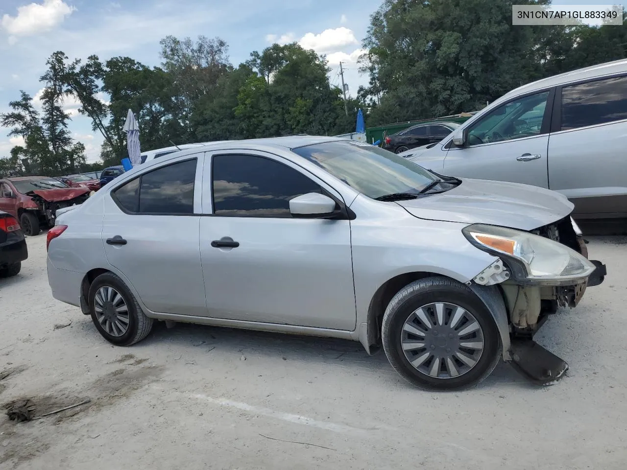 2016 Nissan Versa S VIN: 3N1CN7AP1GL883349 Lot: 62791604