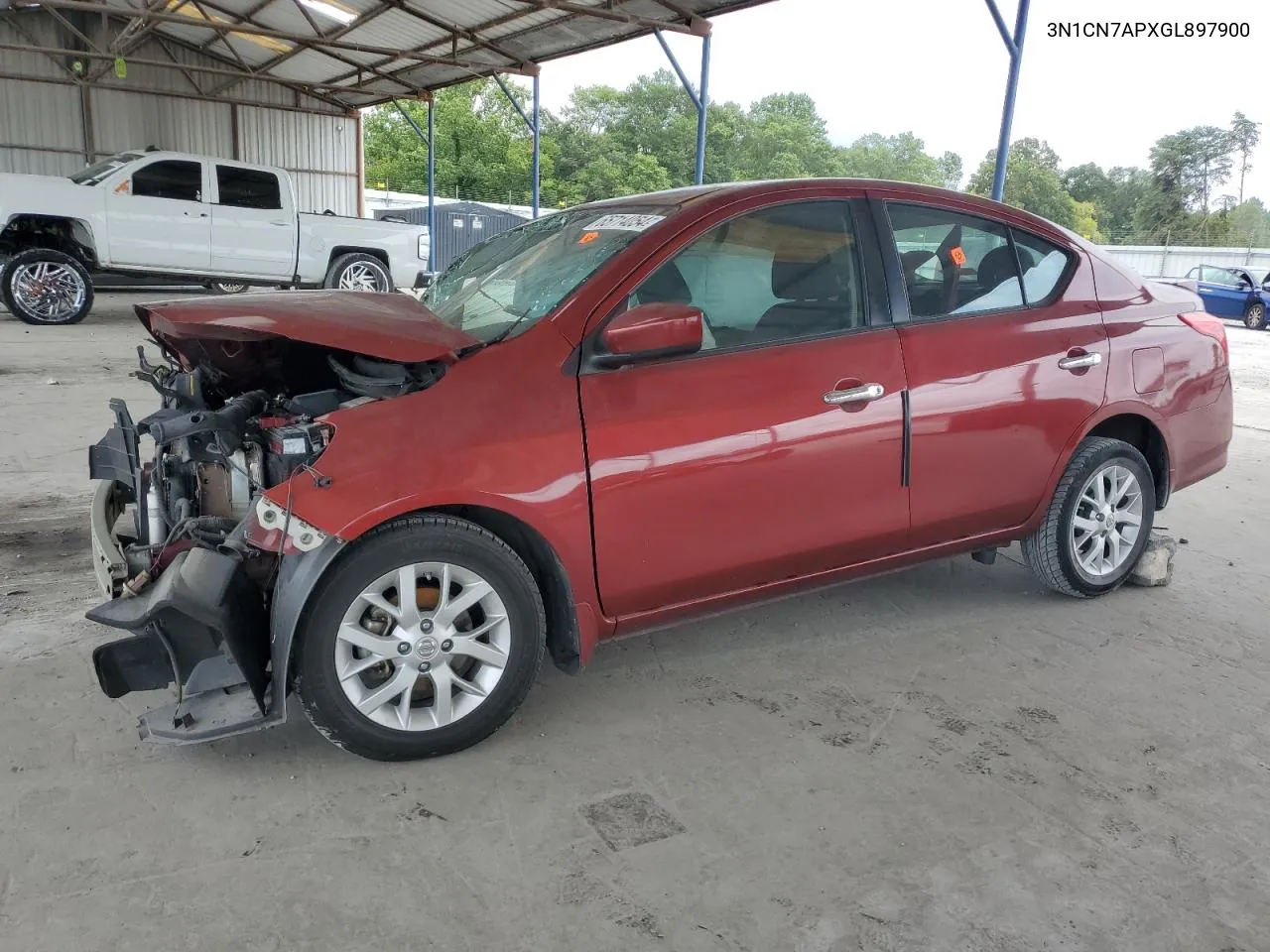 2016 Nissan Versa S VIN: 3N1CN7APXGL897900 Lot: 65714054