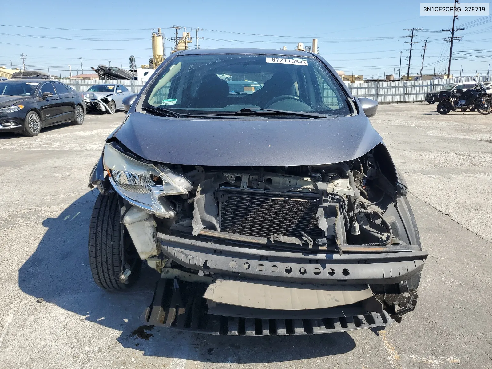 2016 Nissan Versa Note S VIN: 3N1CE2CP3GL378719 Lot: 67532194