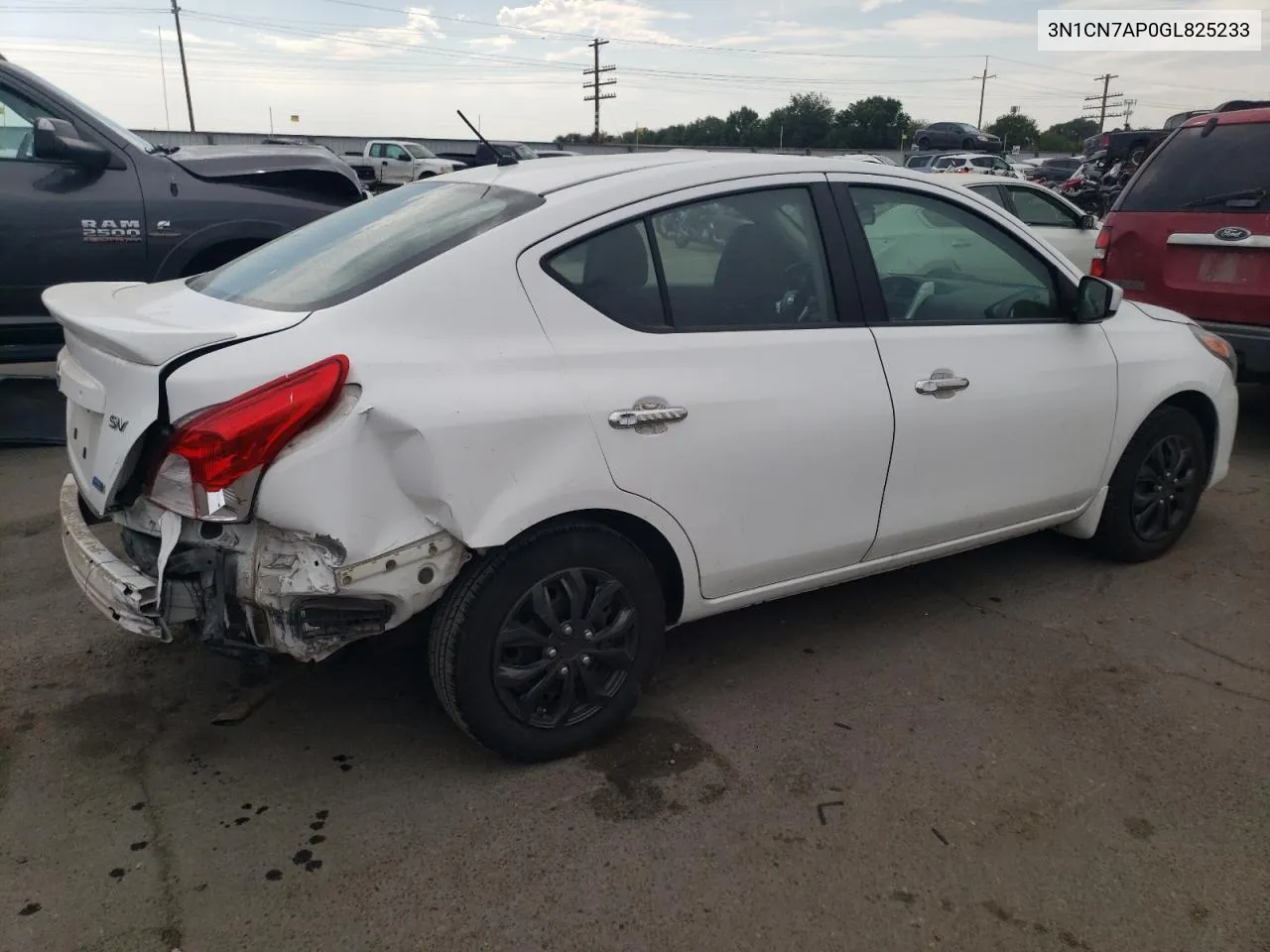 2016 Nissan Versa S VIN: 3N1CN7AP0GL825233 Lot: 67768524