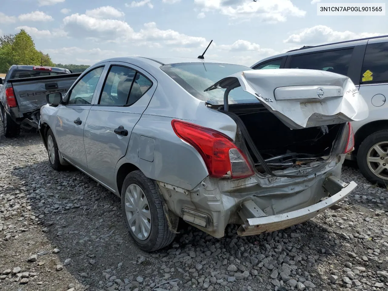 2016 Nissan Versa S VIN: 3N1CN7AP0GL901565 Lot: 68067154