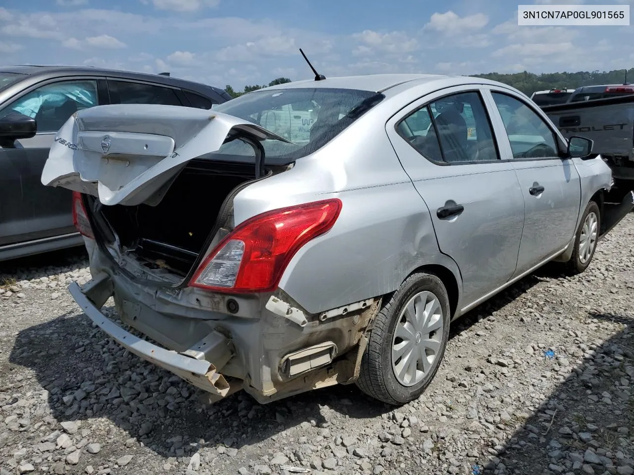 3N1CN7AP0GL901565 2016 Nissan Versa S