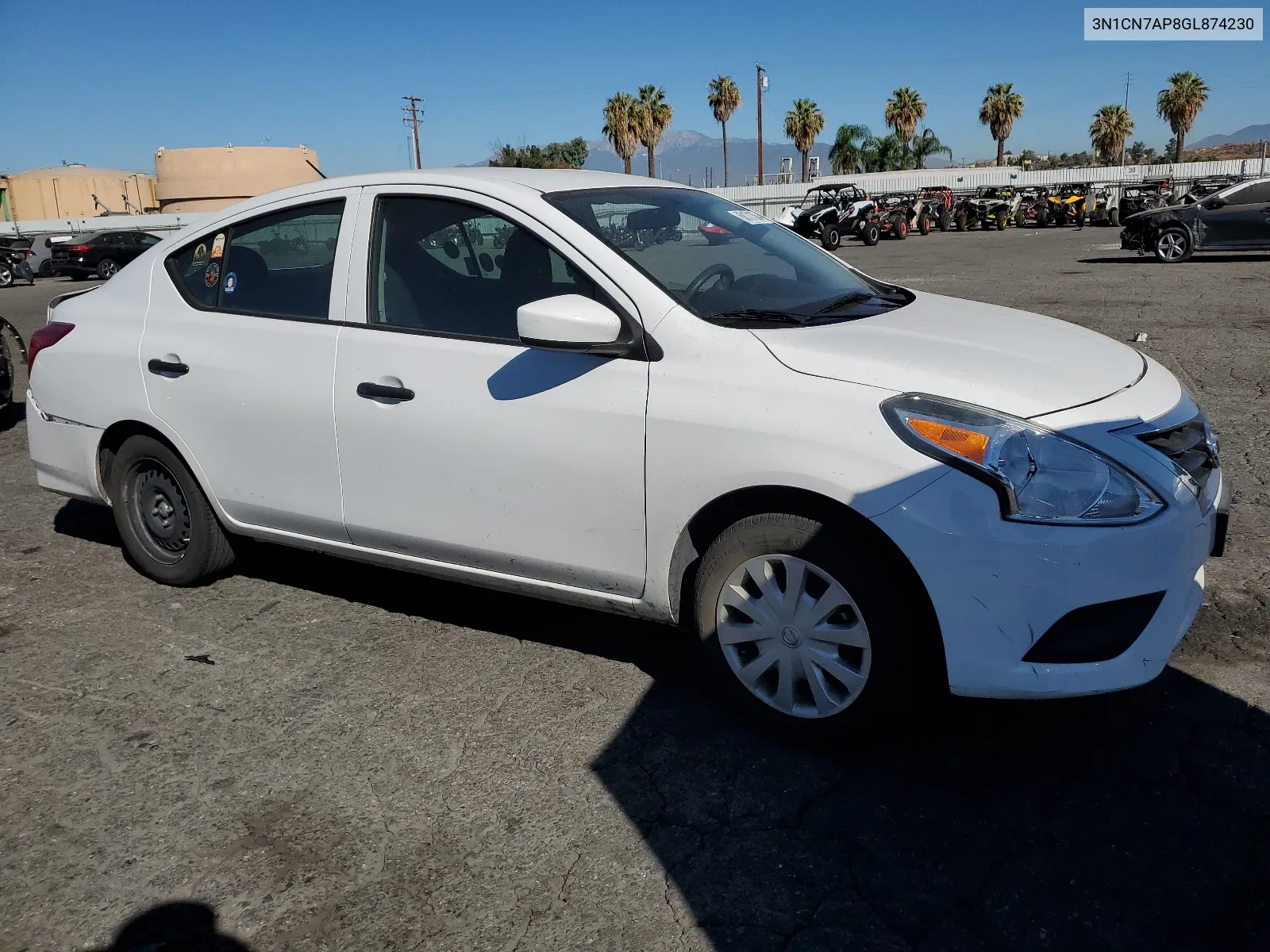 2016 Nissan Versa S VIN: 3N1CN7AP8GL874230 Lot: 68171364