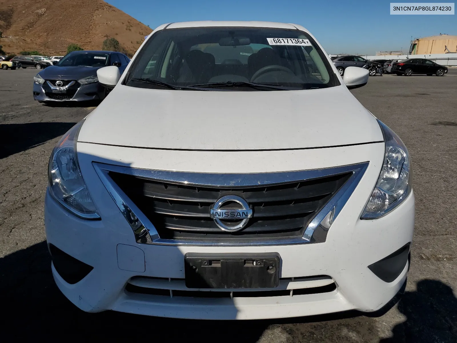 3N1CN7AP8GL874230 2016 Nissan Versa S