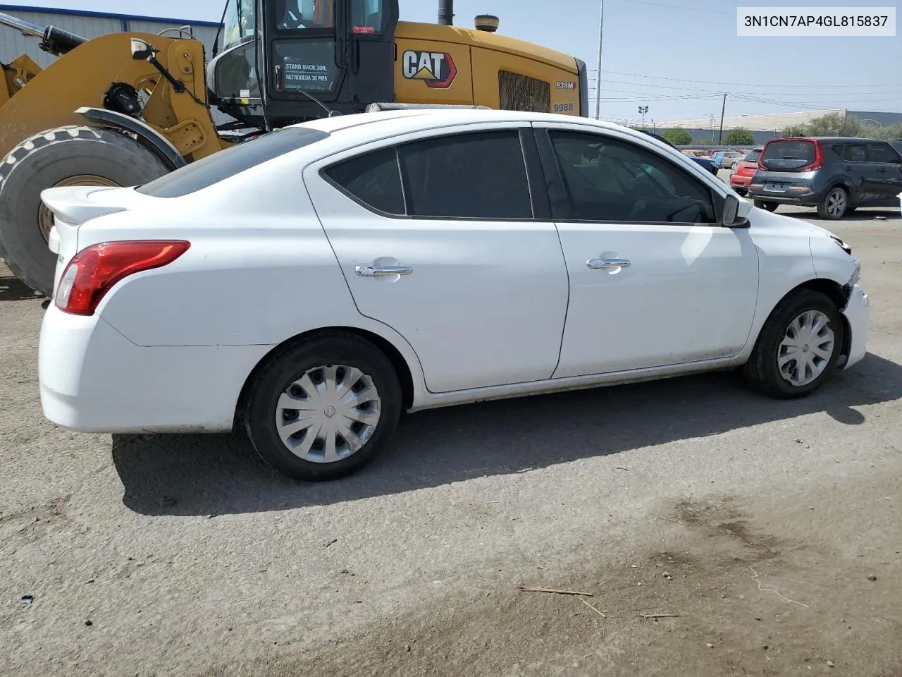 2016 Nissan Versa S VIN: 3N1CN7AP4GL815837 Lot: 71126004