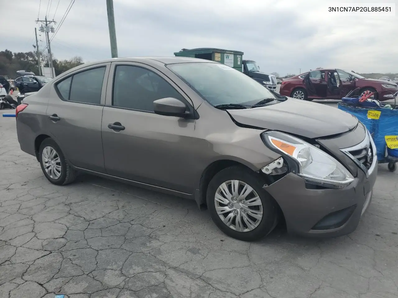 3N1CN7AP2GL885451 2016 Nissan Versa S