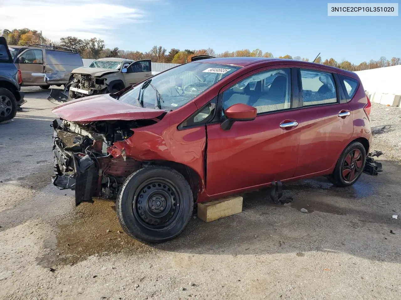 3N1CE2CP1GL351020 2016 Nissan Versa Note S