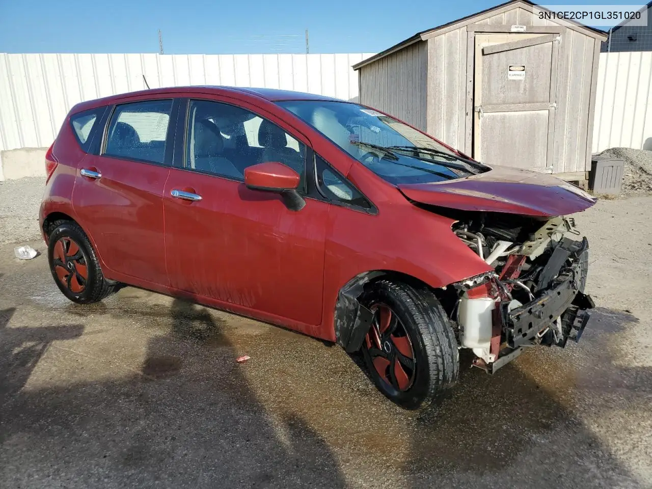 3N1CE2CP1GL351020 2016 Nissan Versa Note S