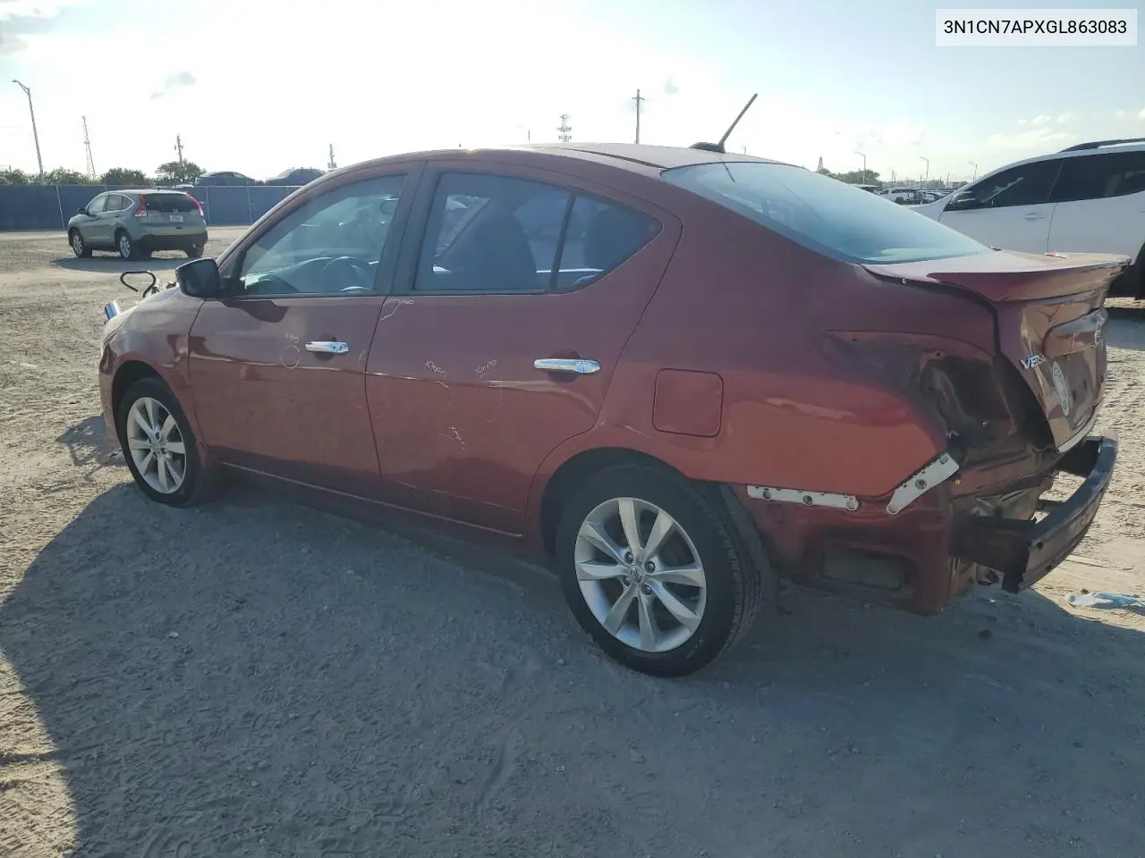 3N1CN7APXGL863083 2016 Nissan Versa S