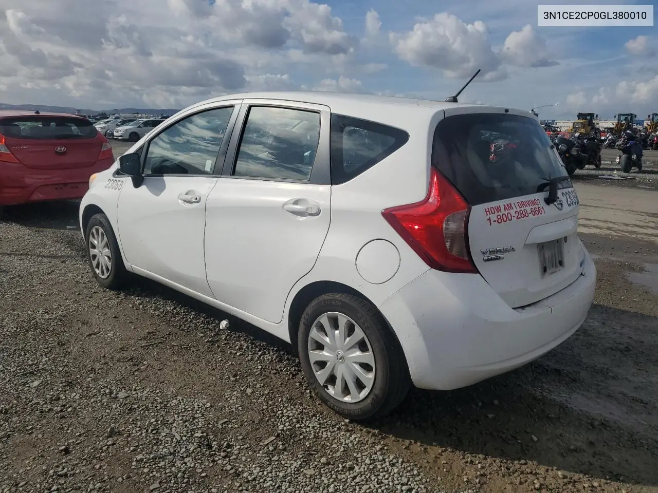 3N1CE2CP0GL380010 2016 Nissan Versa Note S
