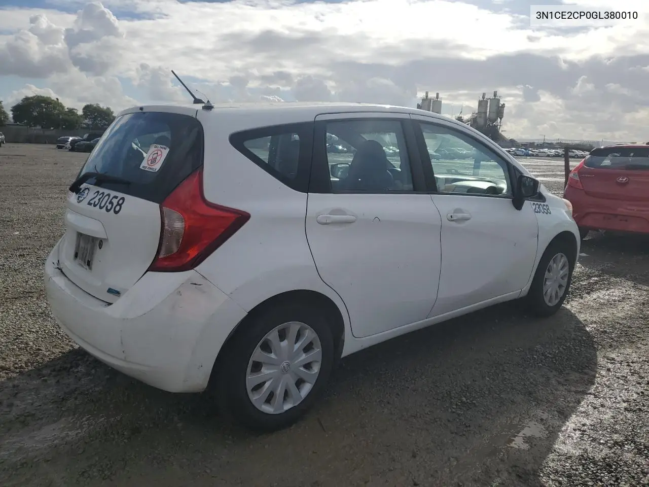 3N1CE2CP0GL380010 2016 Nissan Versa Note S