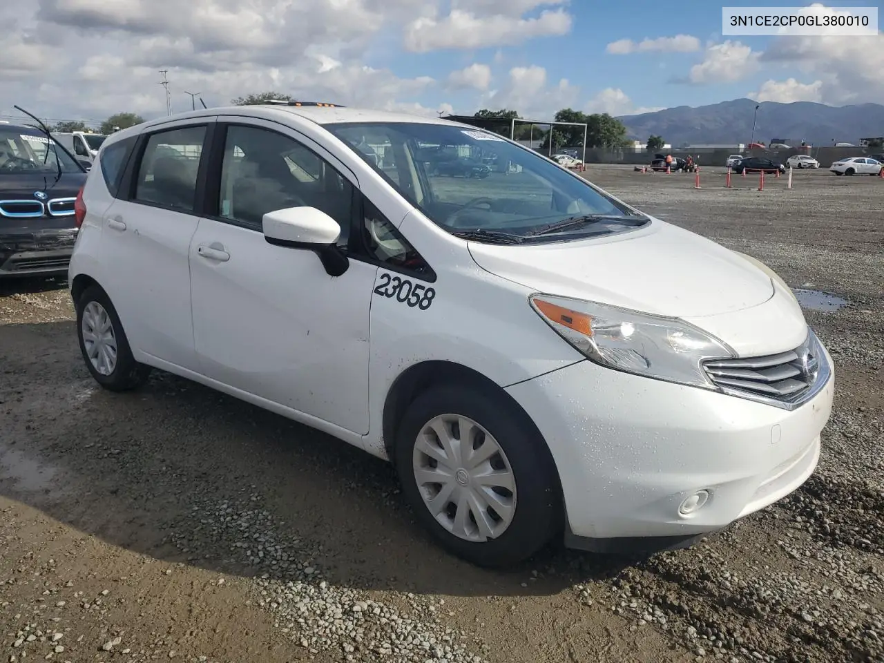 3N1CE2CP0GL380010 2016 Nissan Versa Note S