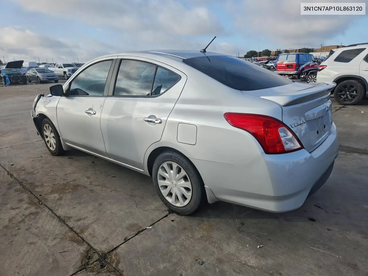 3N1CN7AP1GL863120 2016 Nissan Versa S