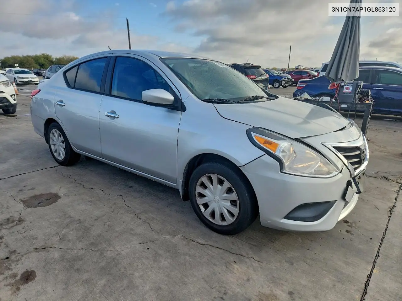 3N1CN7AP1GL863120 2016 Nissan Versa S