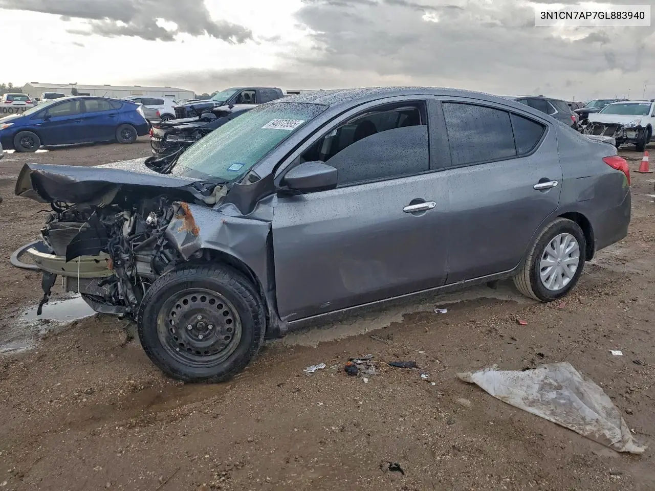 3N1CN7AP7GL883940 2016 Nissan Versa S