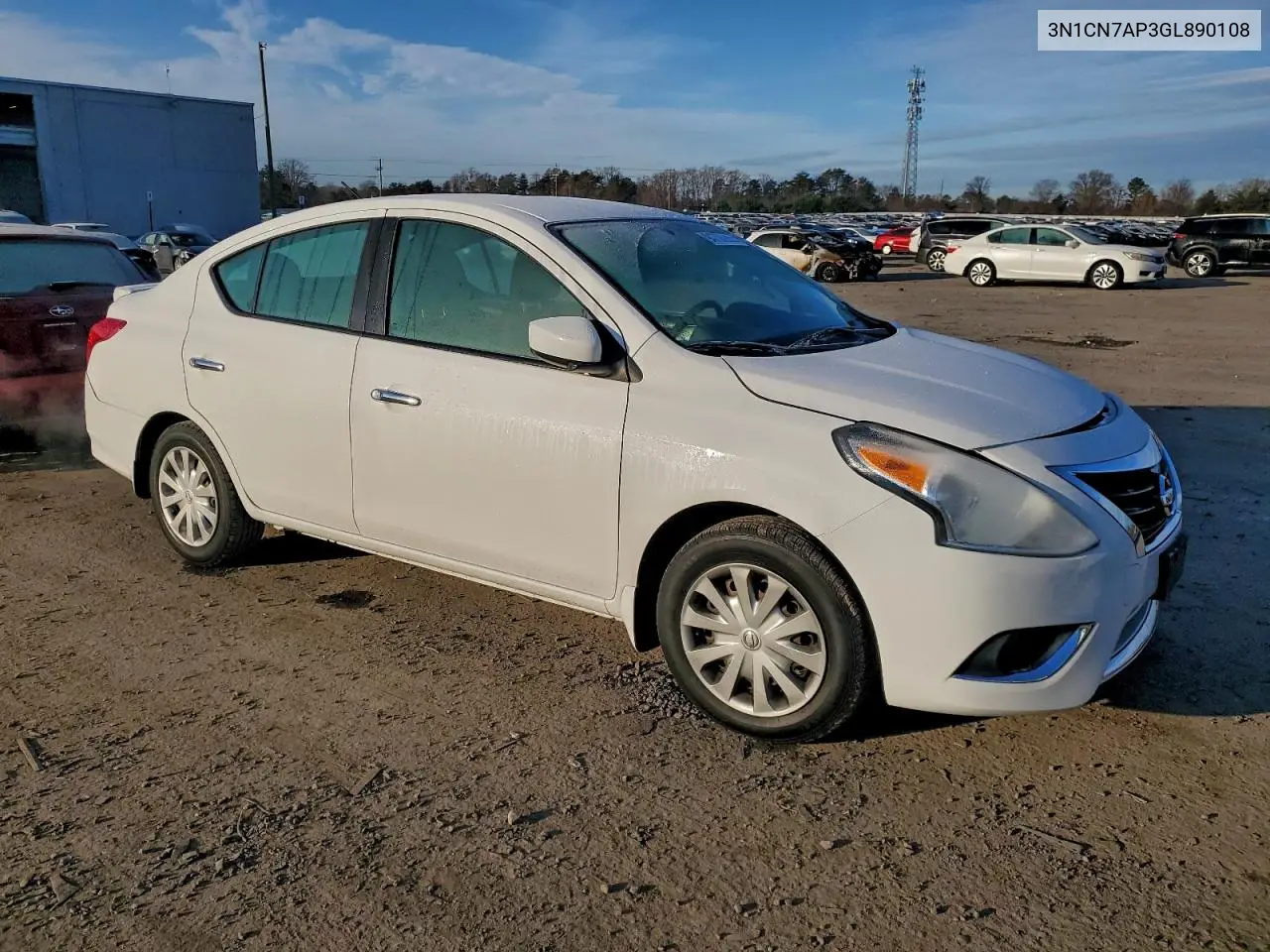 3N1CN7AP3GL890108 2016 Nissan Versa S