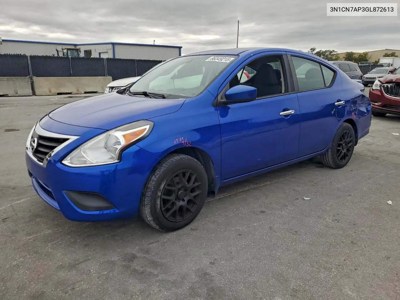 3N1CN7AP3GL872613 2016 Nissan Versa S