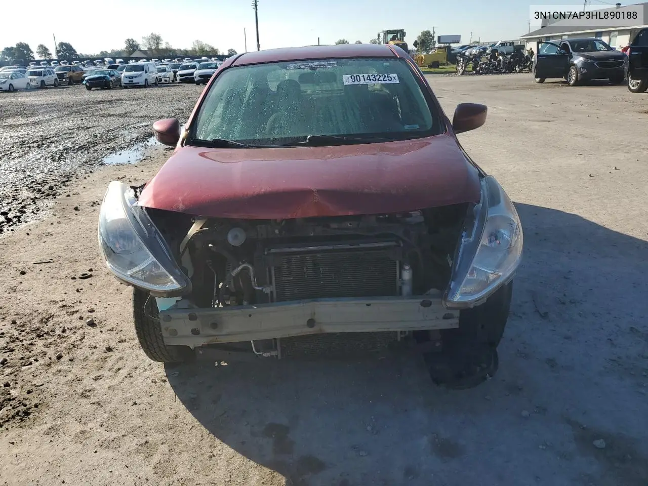 3N1CN7AP3HL890188 2017 Nissan Versa S