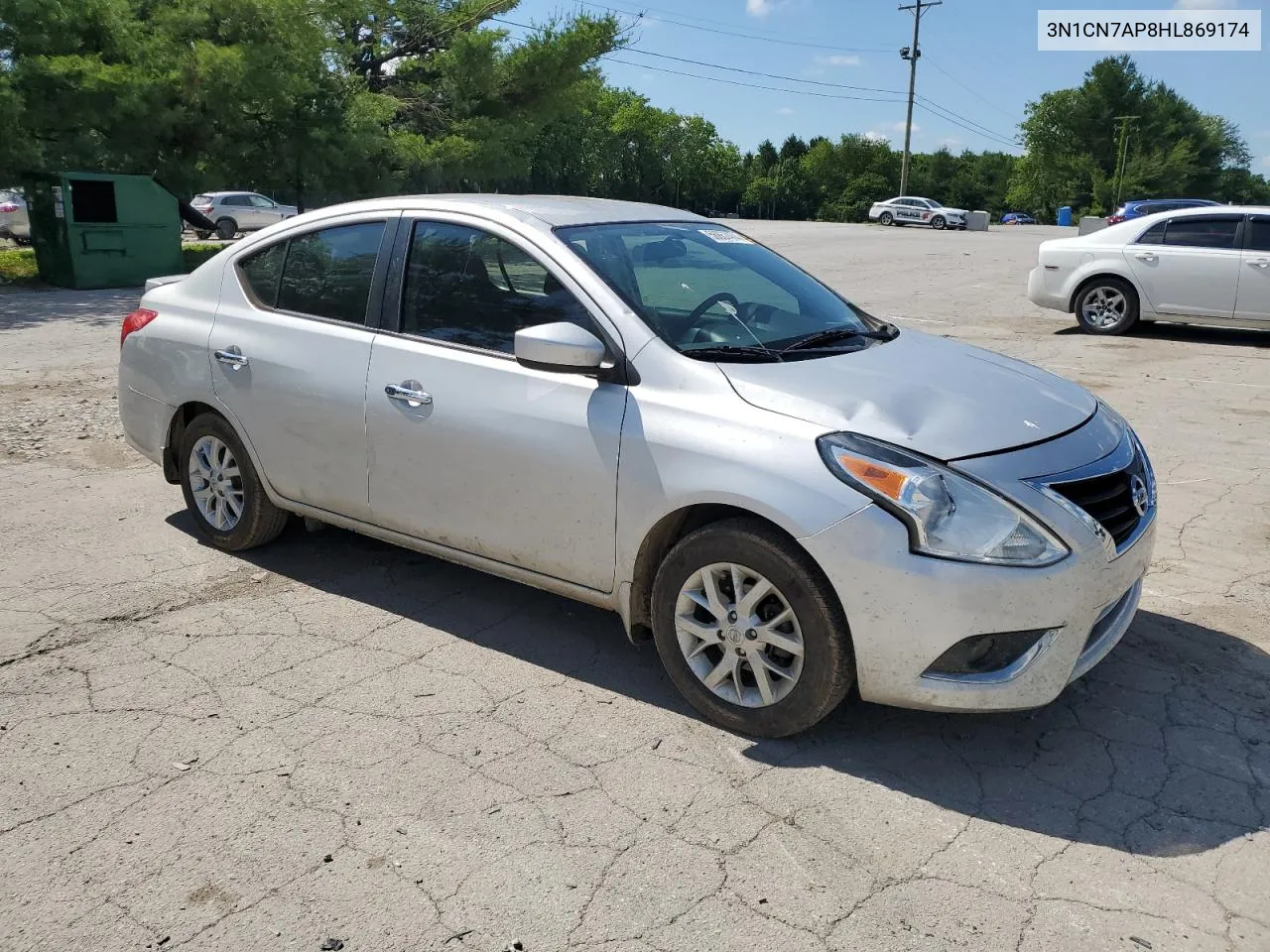 2017 Nissan Versa S VIN: 3N1CN7AP8HL869174 Lot: 56857474