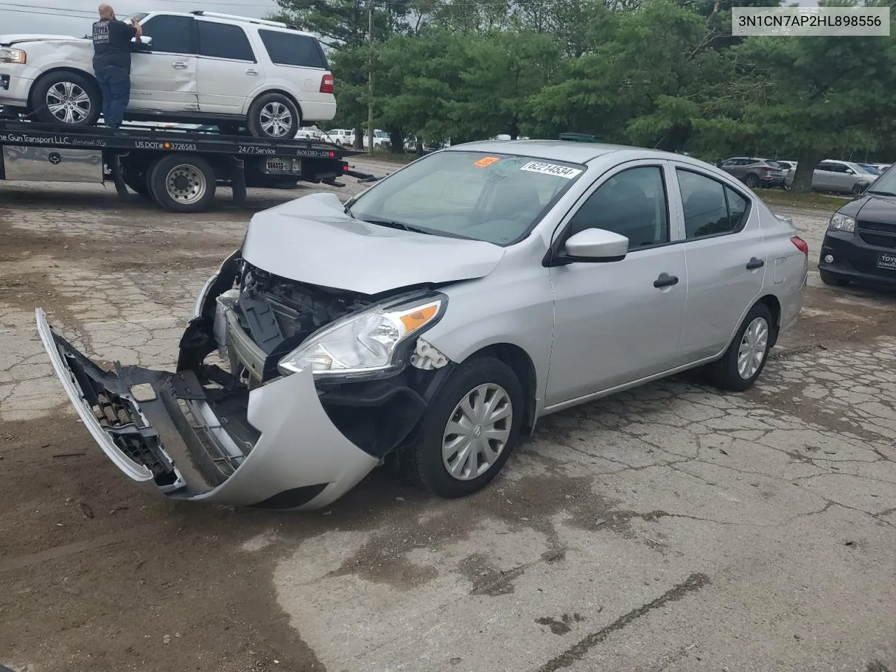 2017 Nissan Versa S VIN: 3N1CN7AP2HL898556 Lot: 62214534