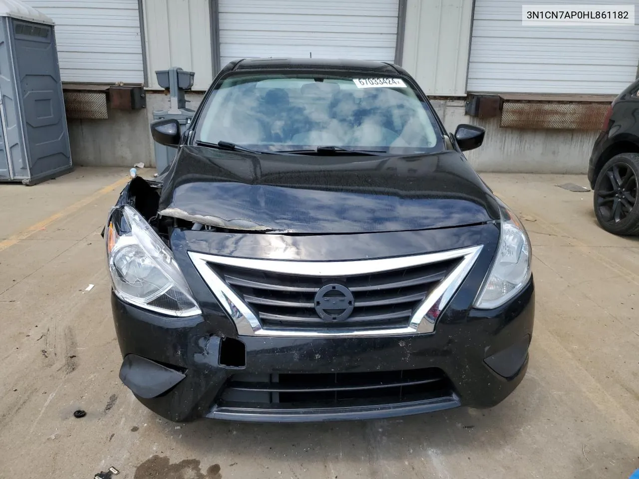 2017 Nissan Versa S VIN: 3N1CN7AP0HL861182 Lot: 67033424