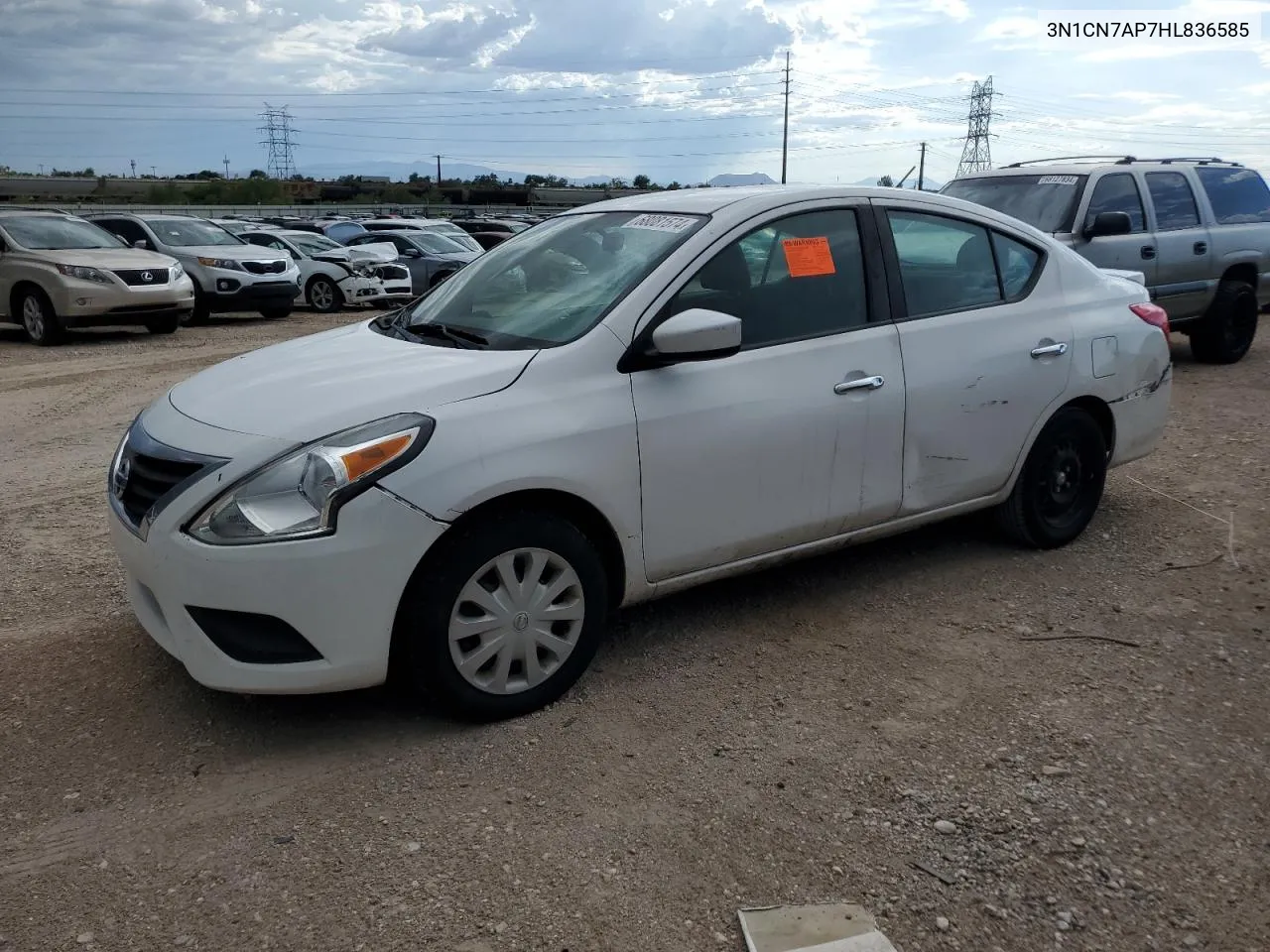 2017 Nissan Versa S VIN: 3N1CN7AP7HL836585 Lot: 68081574