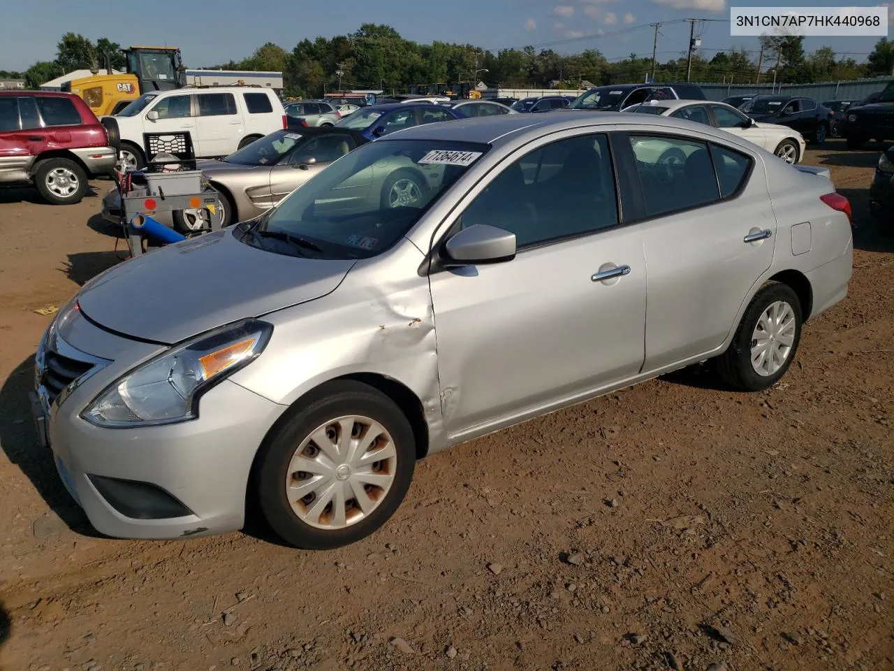 2017 Nissan Versa S VIN: 3N1CN7AP7HK440968 Lot: 71364614