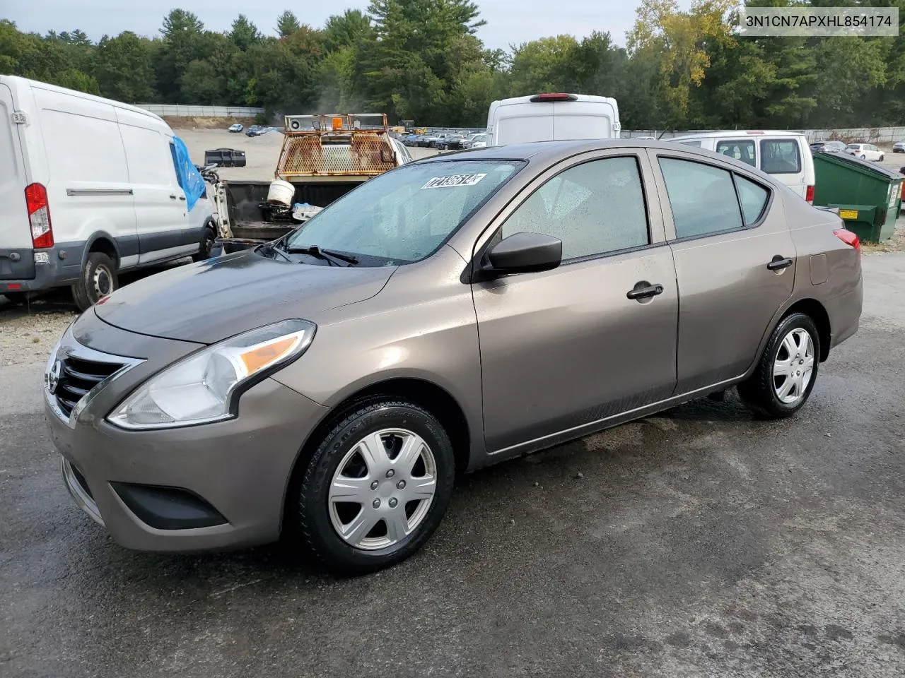 2017 Nissan Versa S VIN: 3N1CN7APXHL854174 Lot: 72136614