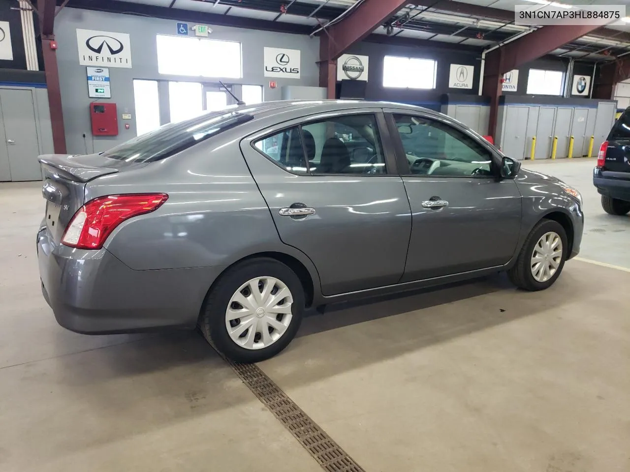 2017 Nissan Versa S VIN: 3N1CN7AP3HL884875 Lot: 72400224