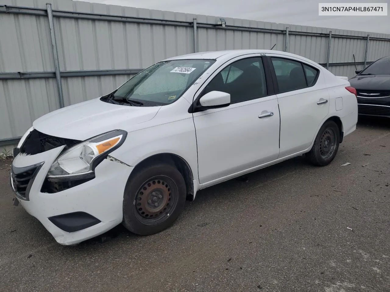 2017 Nissan Versa S VIN: 3N1CN7AP4HL867471 Lot: 72762584