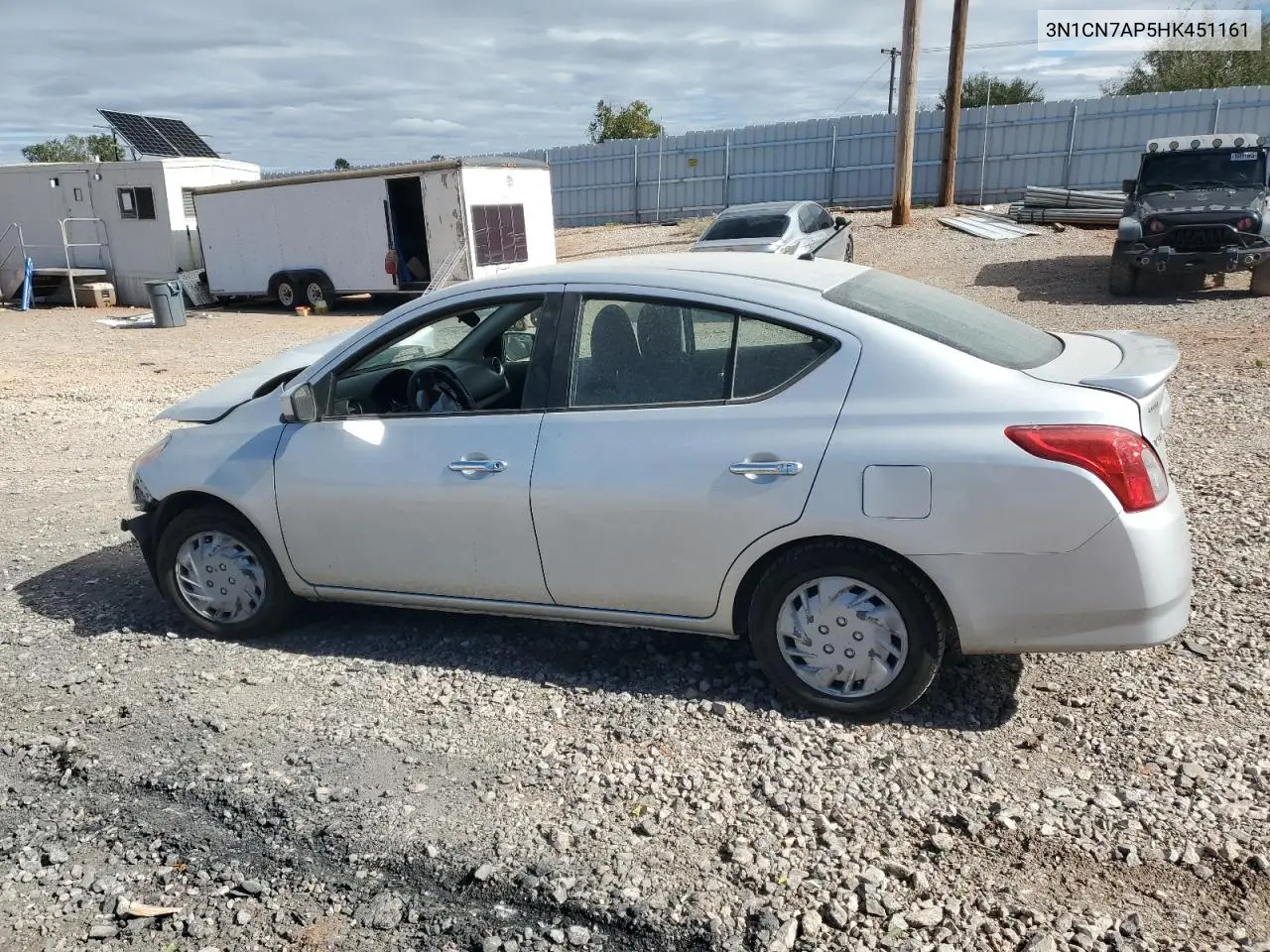 3N1CN7AP5HK451161 2017 Nissan Versa S