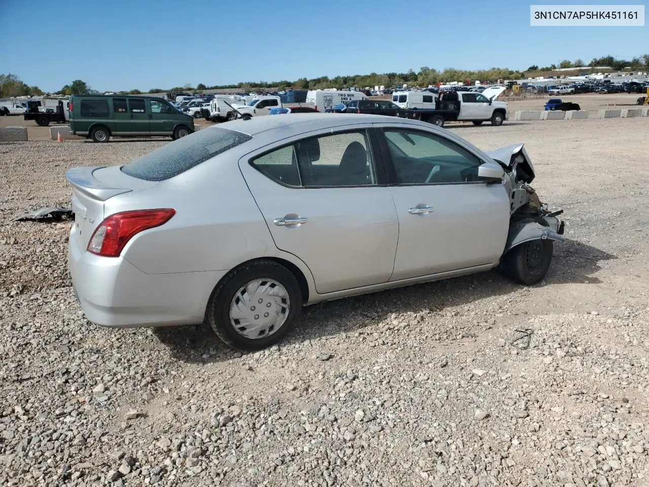 3N1CN7AP5HK451161 2017 Nissan Versa S