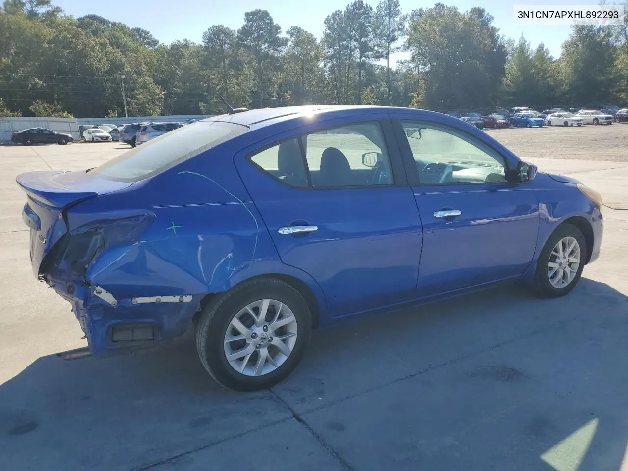 3N1CN7APXHL892293 2017 Nissan Versa S