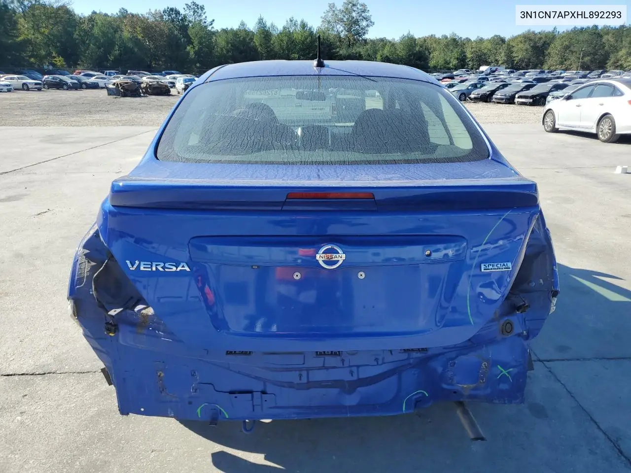 3N1CN7APXHL892293 2017 Nissan Versa S