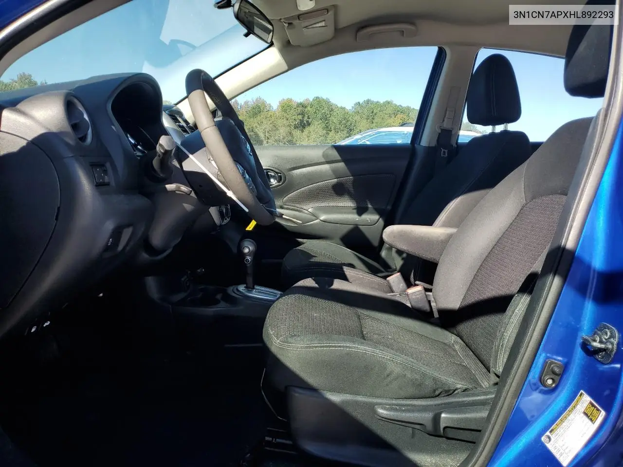 3N1CN7APXHL892293 2017 Nissan Versa S