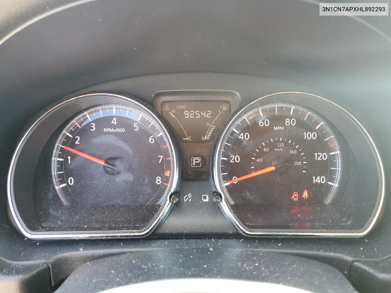 3N1CN7APXHL892293 2017 Nissan Versa S