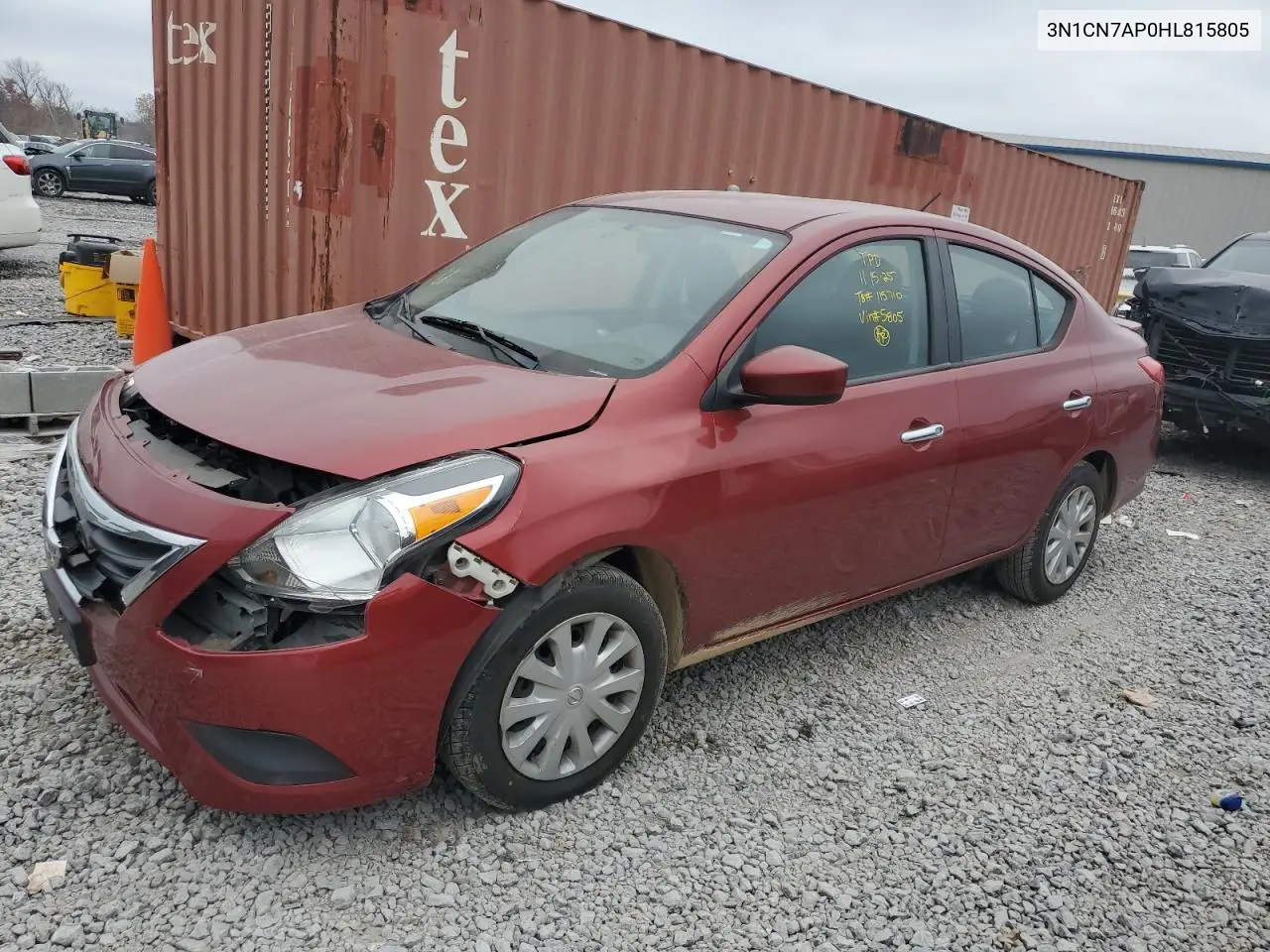 3N1CN7AP0HL815805 2017 Nissan Versa S