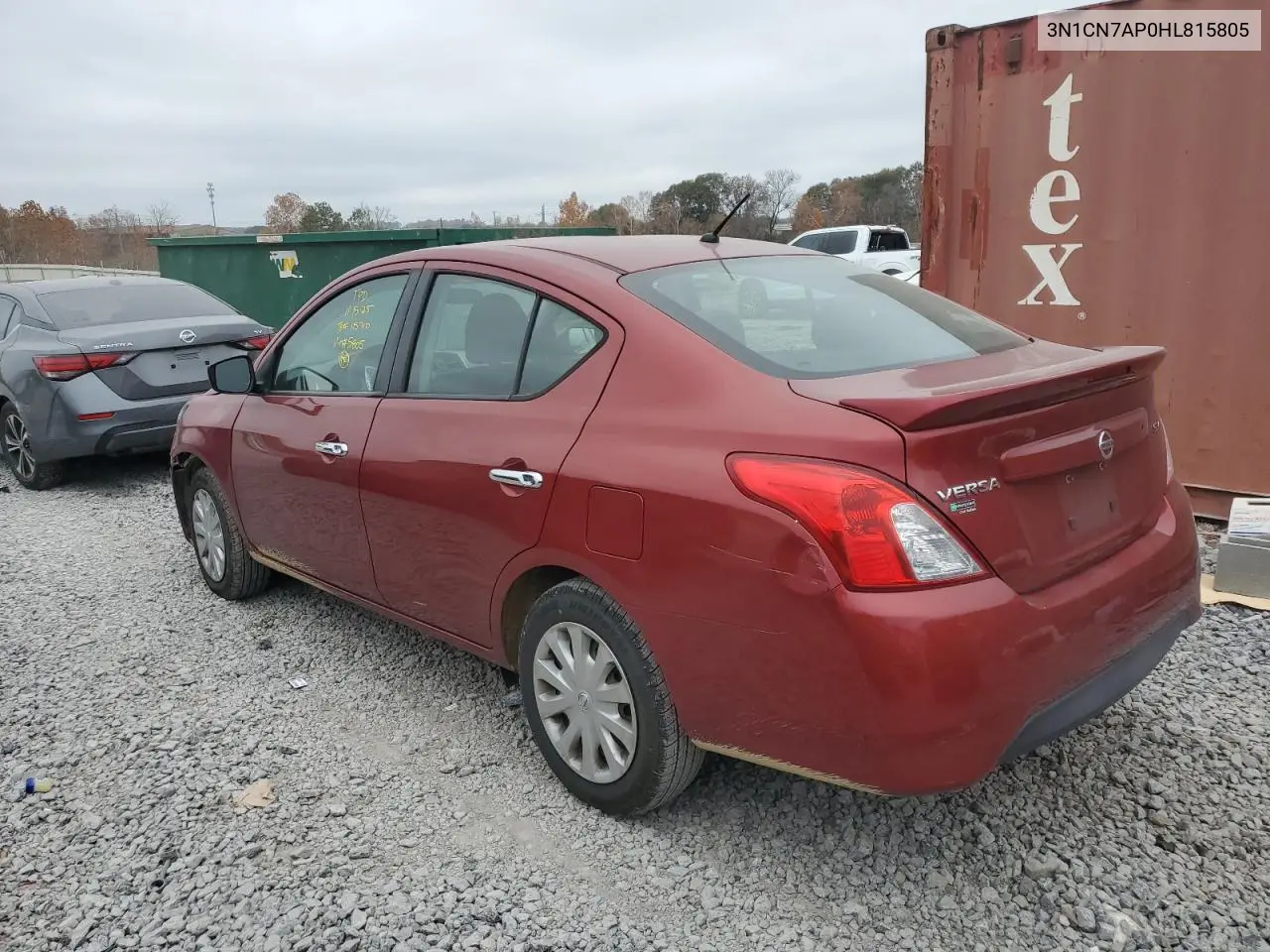 3N1CN7AP0HL815805 2017 Nissan Versa S