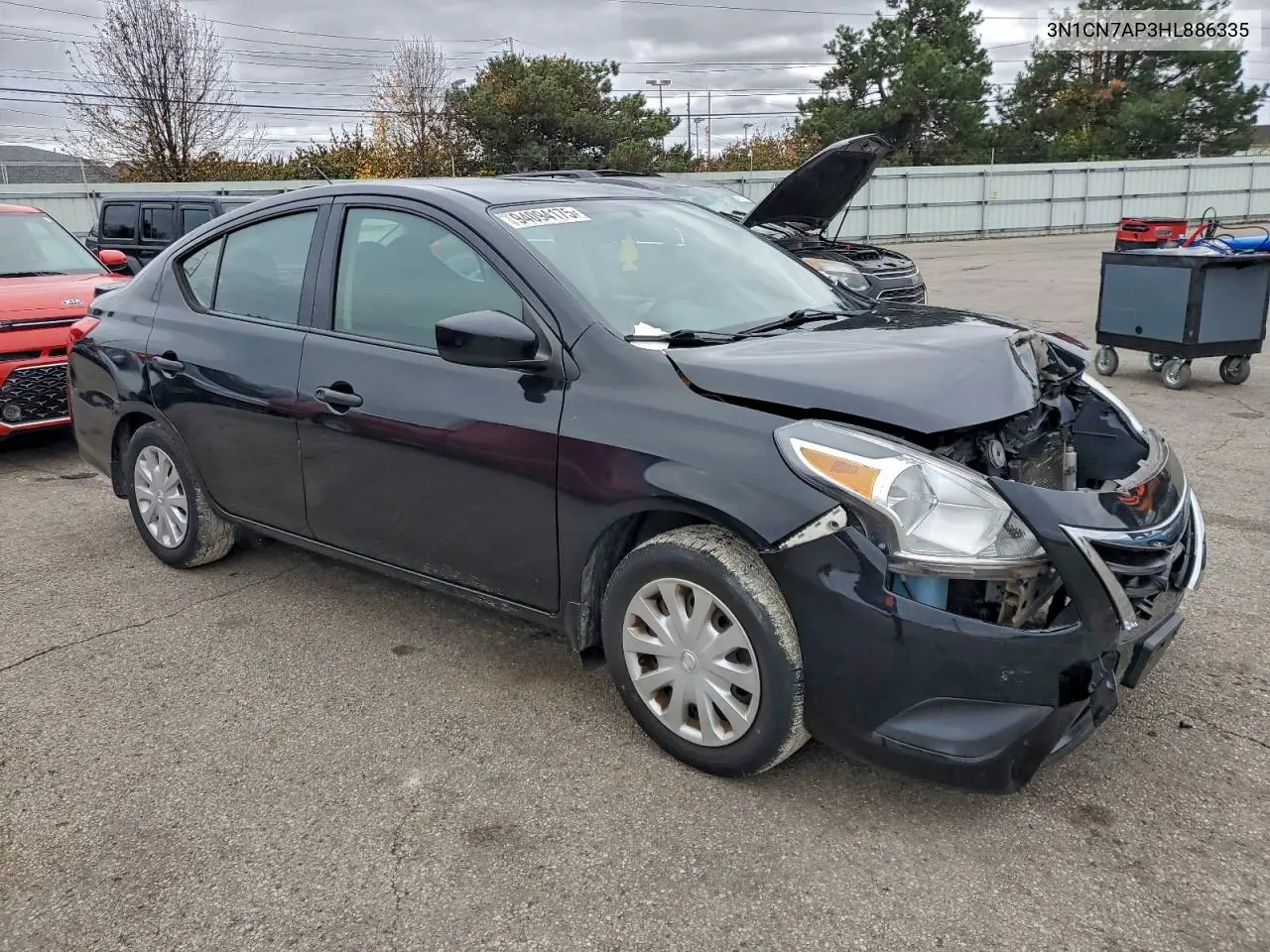 3N1CN7AP3HL886335 2017 Nissan Versa S