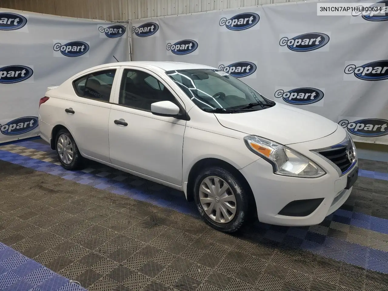3N1CN7AP1HL800634 2017 Nissan Versa S