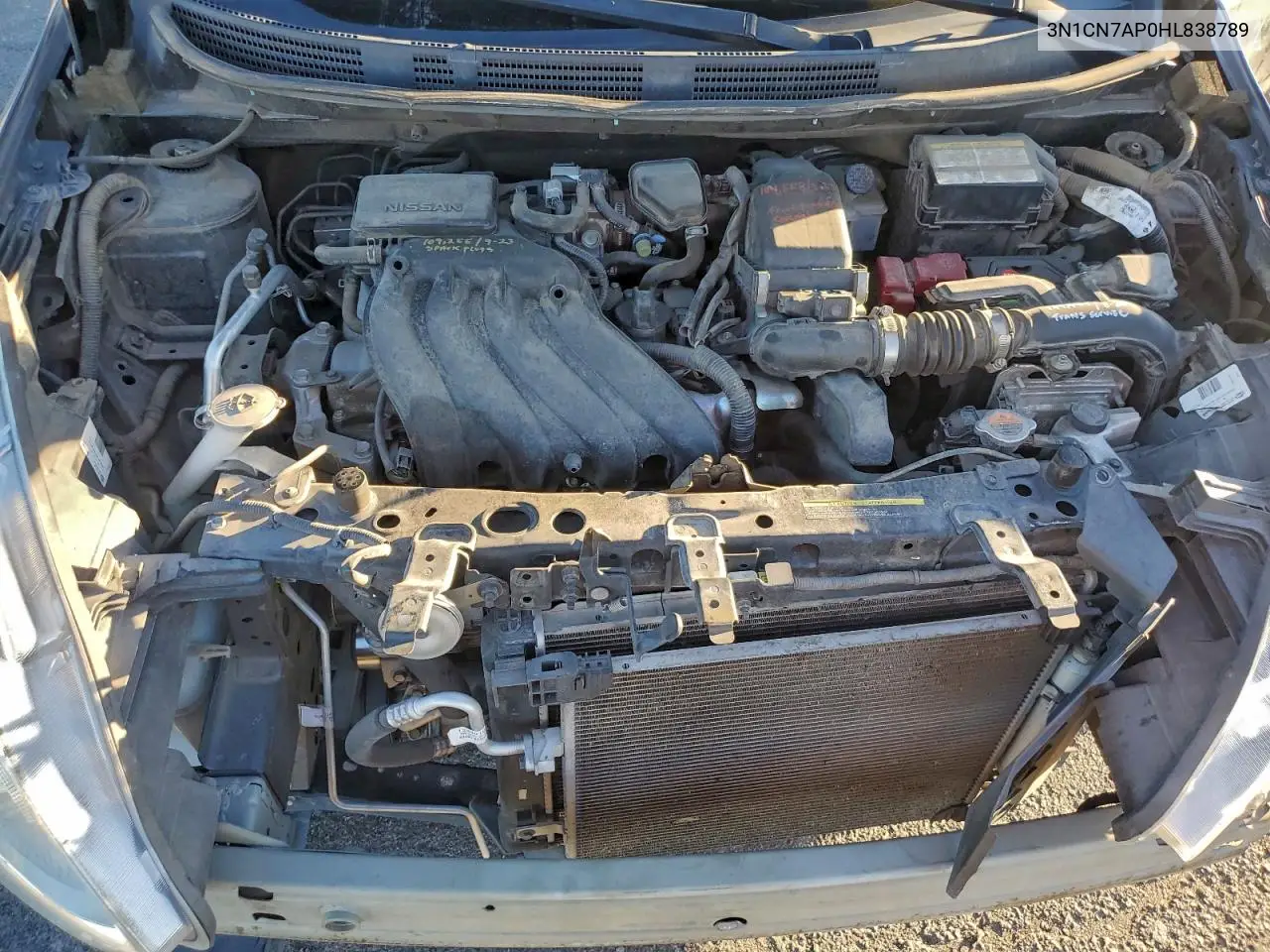 3N1CN7AP0HL838789 2017 Nissan Versa S